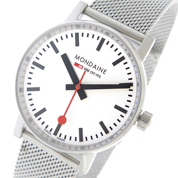 モンディーン MONDAINE エヴォ2 クオーツ レディース 腕時計 MSE.35110.SM ホワイト ホワイト